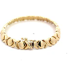 Pulsera Articulada Rombos de Oro Amarillo 18K