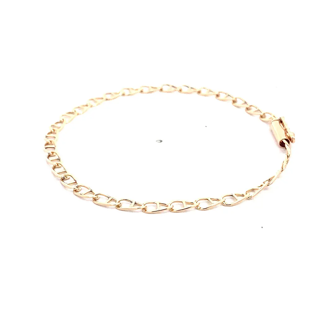 Pulsera Banana de Oro Rosado 18K