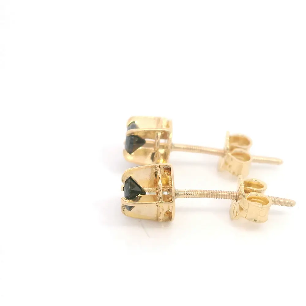 Aros Chatón de Oro Amarillo 18K