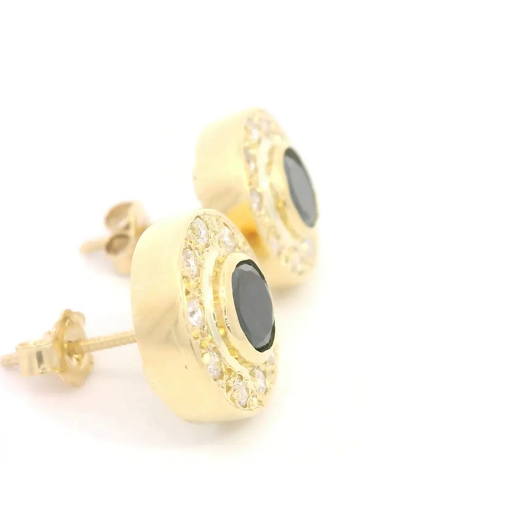 Aros Circulares de Oro Amarillo 18K