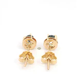 Aros Chatón de Oro Amarillo 18K