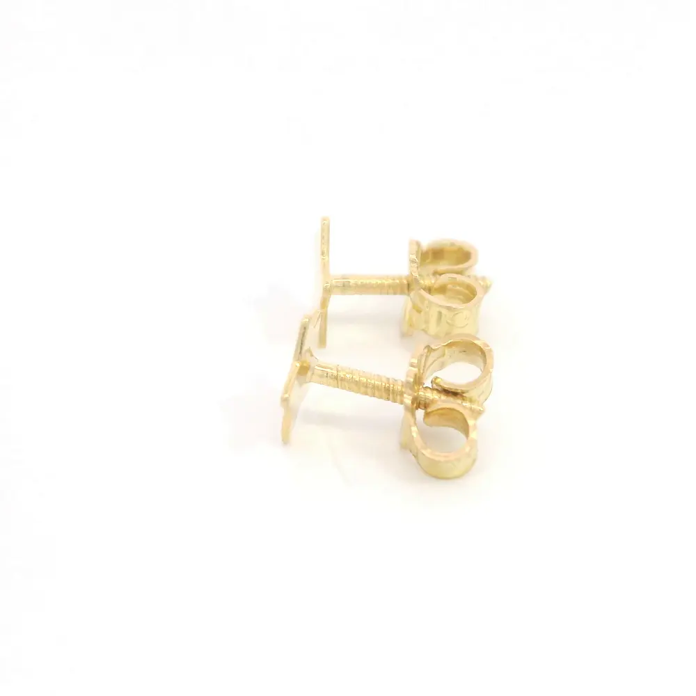 Aros Estrella de Oro Amarillo 18K