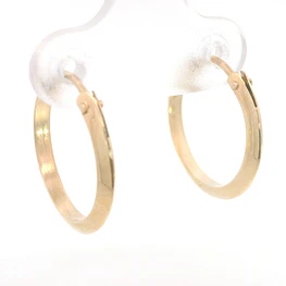 Aros Tubulares Planos Oro Amarillo 18K