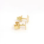 Aros Estrella de Oro Amarillo 18K