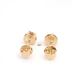 Aros Bebé Chatón Oro Amarillo 18K