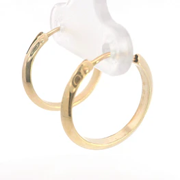 Aros Tubulares Planos Oro Amarillo 18K