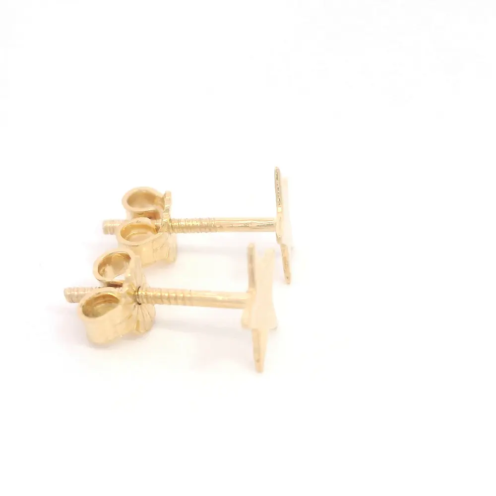 Aros Estrella de Oro Amarillo 18K
