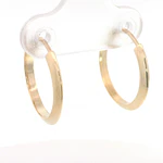 Aros Tubulares Planos Oro Amarillo 18K
