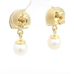 Aros Articulados con Perla Oro Amarillo 18K