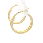Aros Huggies Oro Amarillo 18K