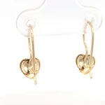 Aros Corazón de Oro Amarillo 18K