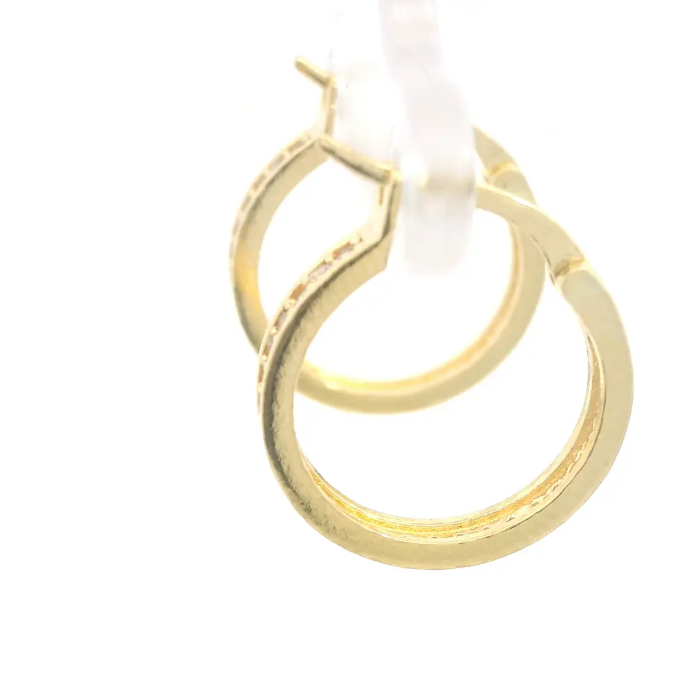 Aros Huggies Oro Amarillo 18K
