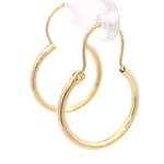 Aros Tubulares Oro Amarillo 18K con Gancho