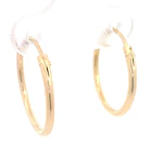 Aros Tubulares Criollos de Oro Amarillo 18K