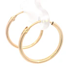 Aros Tubulares Criollos de Oro Amarillo 18K