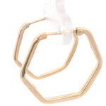 Aros Hexagonales Oro Amarillo 18K