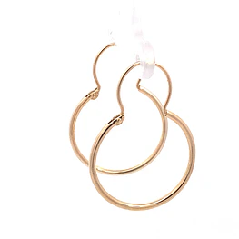 Aros Tubulares de Oro Amarillo 18K