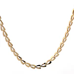 Cadena Corazones Calados de Oro Amarillo 18K