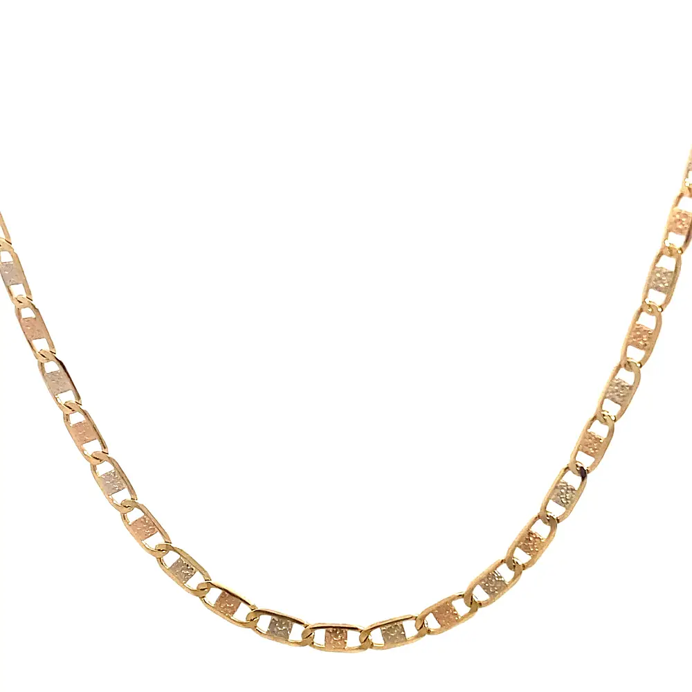 Cadena Valentino Tres Oros 18K