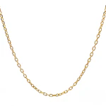 Cadena Limada de Oro Amarillo 18K