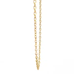Cadena Limada de Oro Amarillo 18K