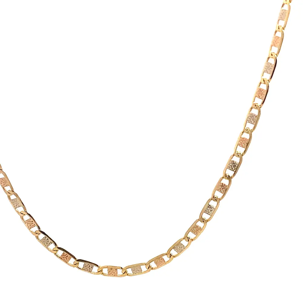Cadena Valentino Tres Oros 18K