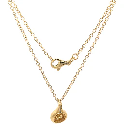 Cadena Rolo con Dije Gota Oro 18K