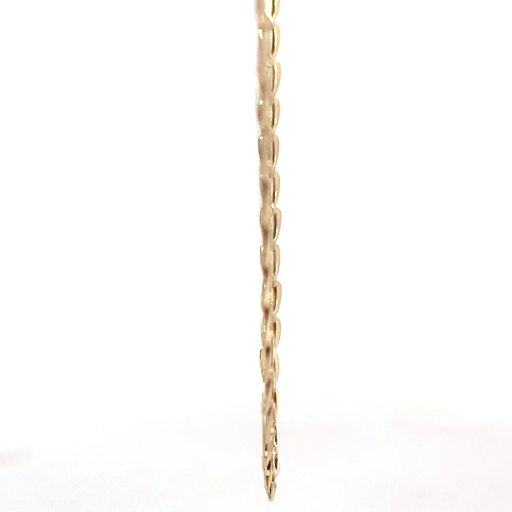 Cadena Corazones Calados de Oro Amarillo 18K