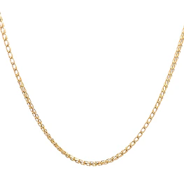 Cadena Espigada de Oro Amarillo 18K