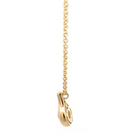 Cadena Rolo con Dije Gota Oro 18K