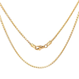Cadena Espigada de Oro Amarillo 18K