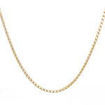 Cadena Espigada de Oro Amarillo 18K