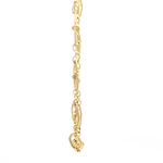 Cadena Rombos Calados Filigrana de Oro Amarillo 18K
