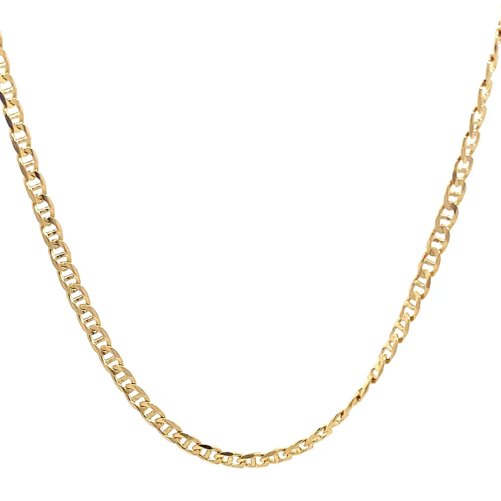 Cadena Banana de Oro Amarillo 18K