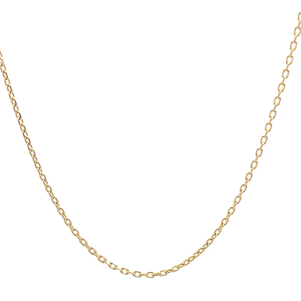 Cadena Limada de Oro Amarillo 18K