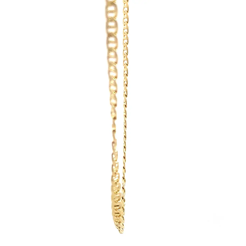 Cadena Banana de Oro Amarillo 18K