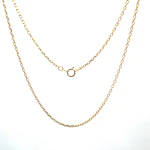 Cadena Limada de Oro Amarillo 18K