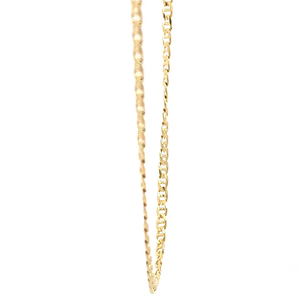 Cadena Banana de Oro Amarillo 18K