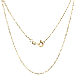 Cadena Fígaro 3x1 de Oro Amarillo 18K