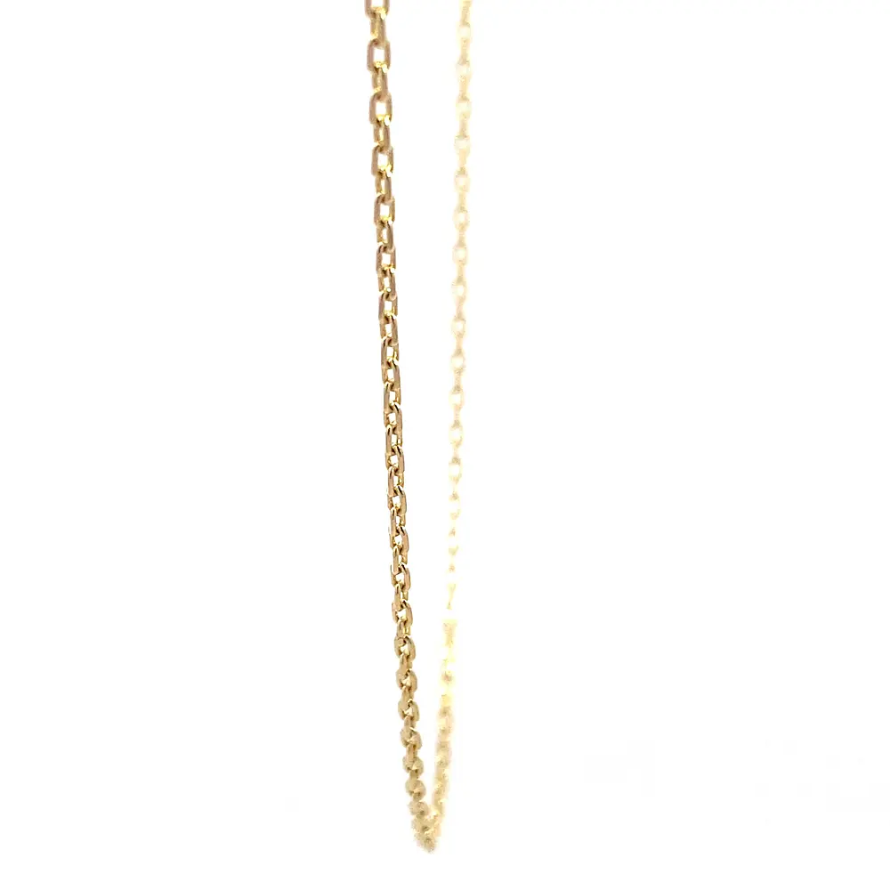 Cadena Limada de Oro Amarillo 18K