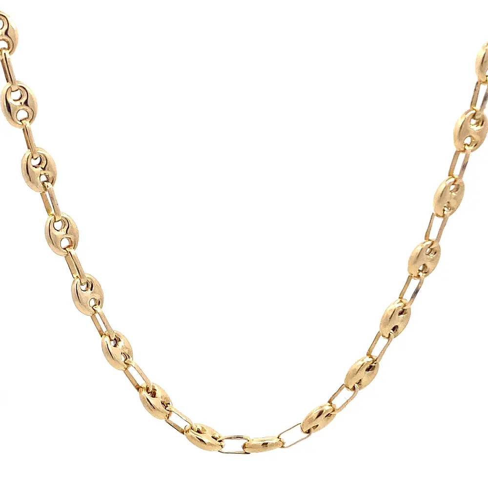 Cadena Marinero de Oro Amarillo 18K