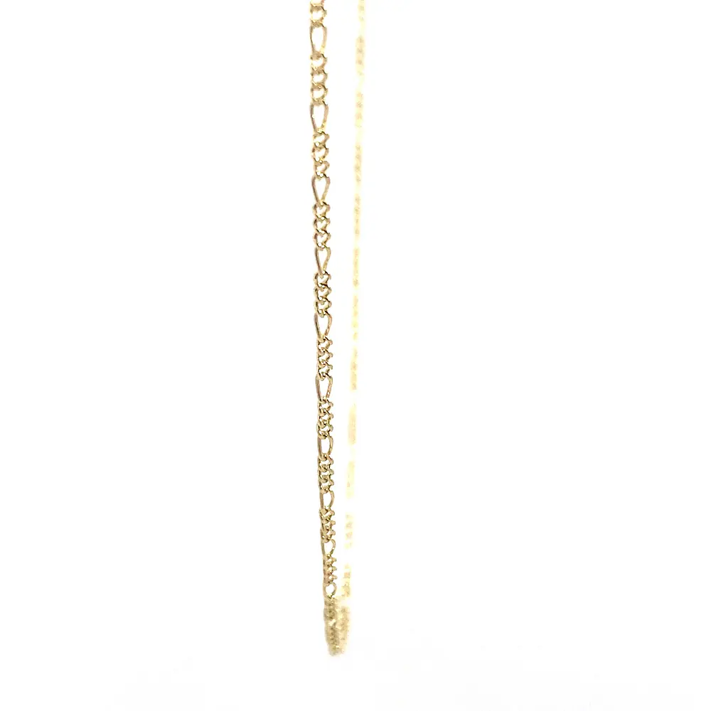 Cadena Fígaro 3x1 de Oro Amarillo 18K