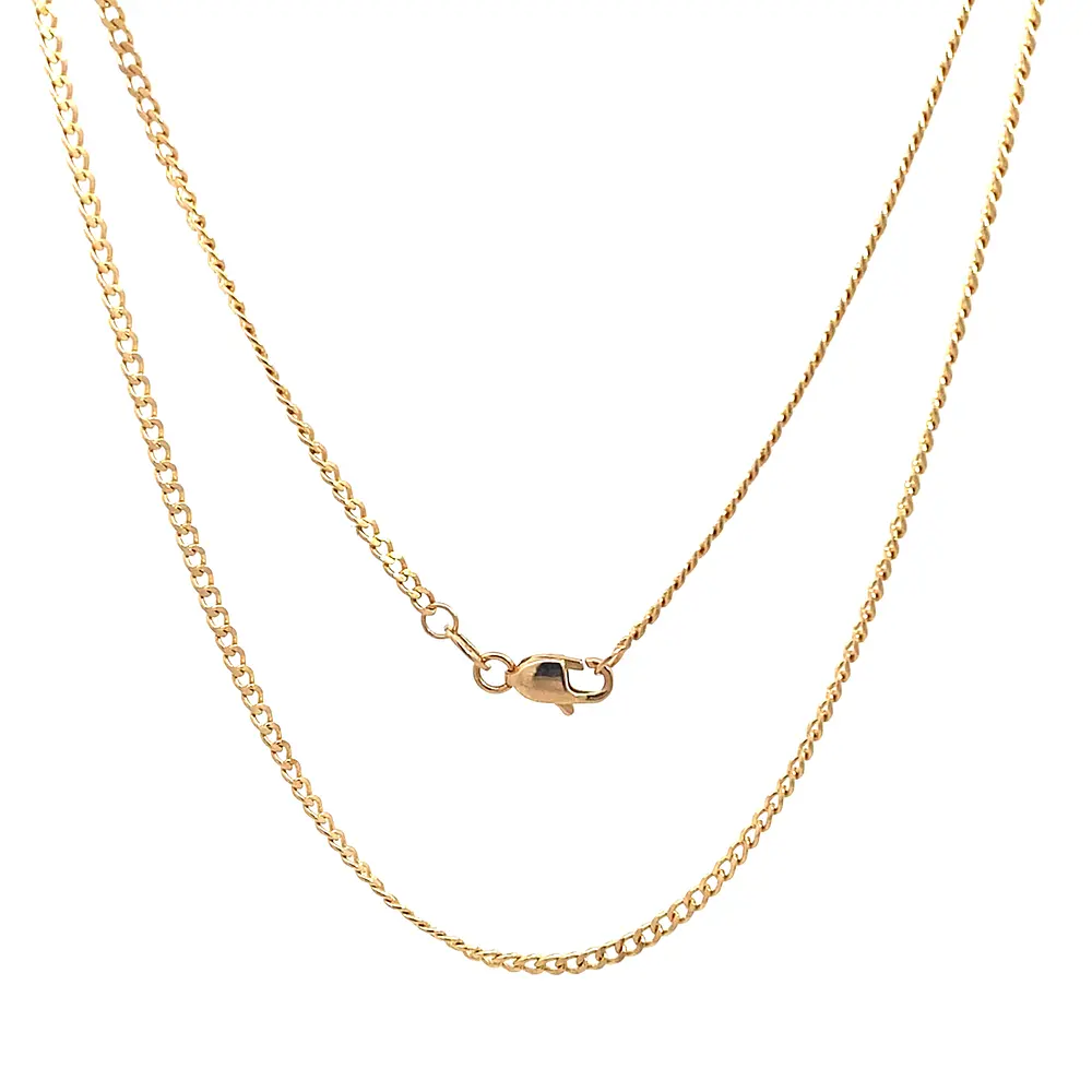 Cadena Groumet de Oro Amarillo 18K