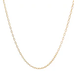 Cadena Limada de Oro Amarillo 18K