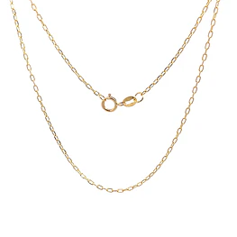 Cadena Limada de Oro Amarillo 18K