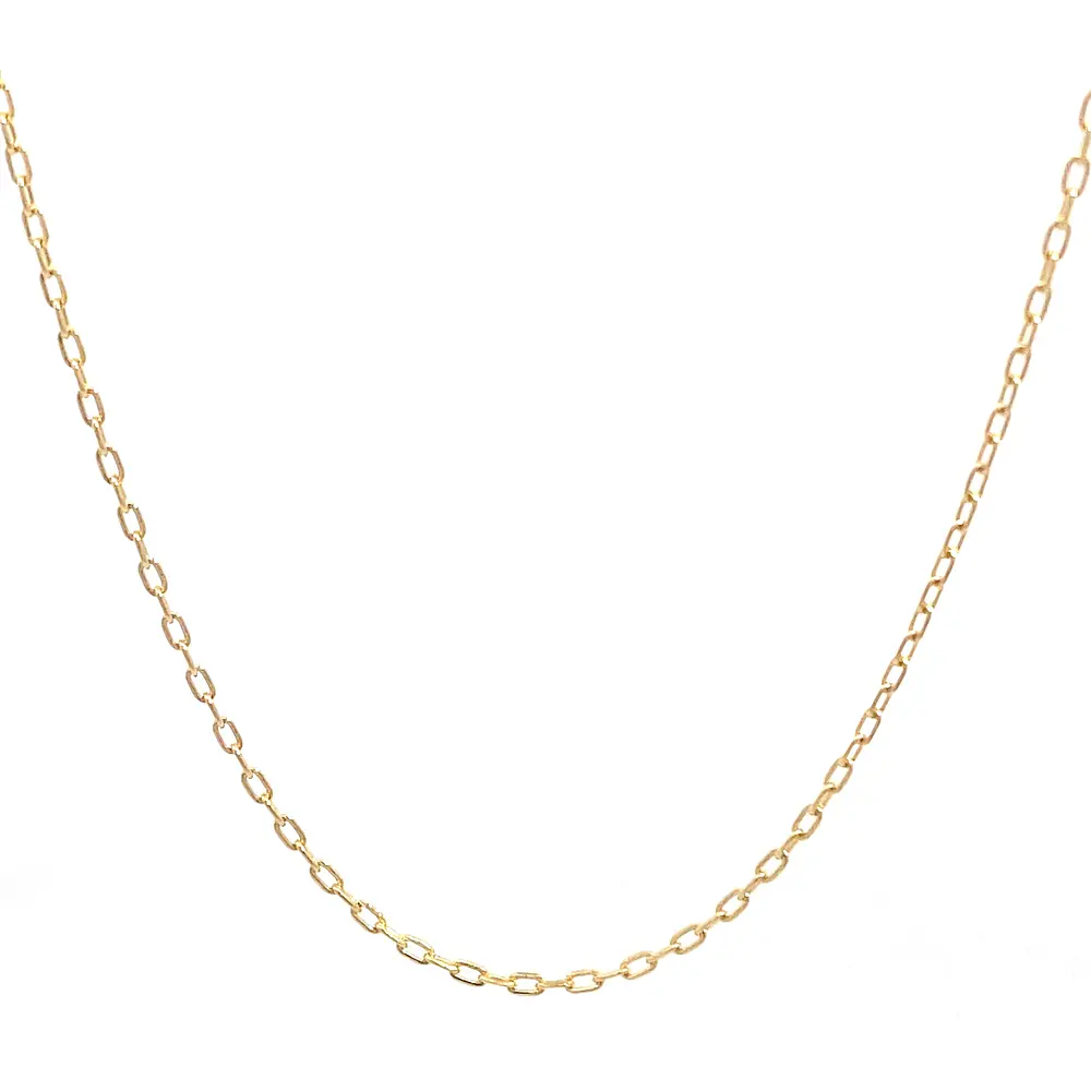 Cadena Limada de Oro Amarillo 18K