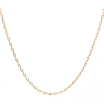 Cadena Limada de Oro Amarillo 18K