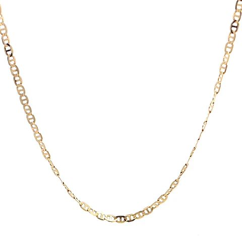 Cadena Banana de Oro Amarillo 18K