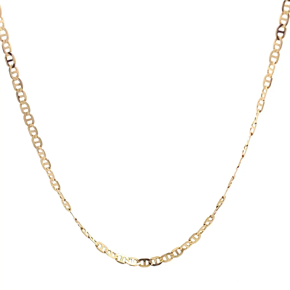 Cadena Banana de Oro Amarillo 18K