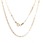 Cadena Banana de Oro Amarillo 18K